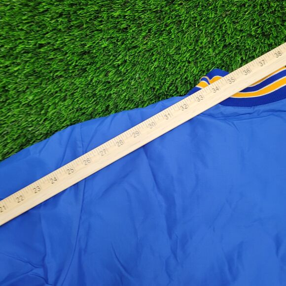 Vintage 70s Gun Club Bomber Jacket Medium 23x24 Blue - Picture 6 of 15